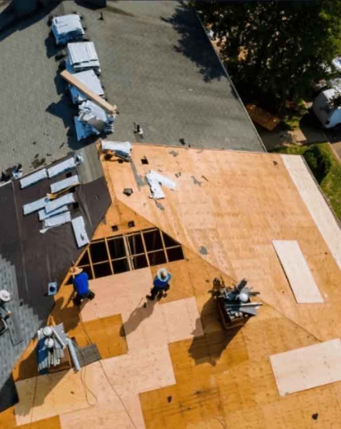 Before roofing work